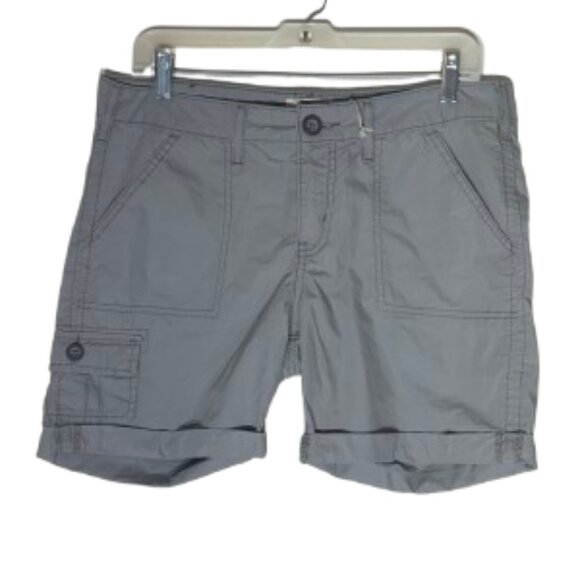 NWT Levi's Signature Gray Mid Rise Misses Shorts Size 8 - Picture 1 of 9